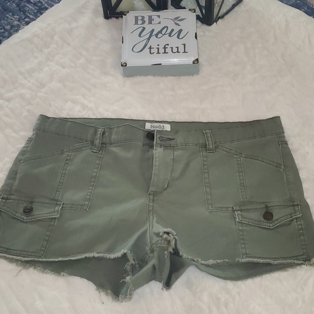 Olive green shorts
